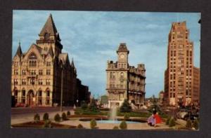 NY Clinton Square Dowtown SYRACUSE NEW YORK POSTCARD PC