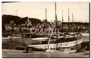 Modern Postcard Deauville Beach Fleurie The Basin Yachts