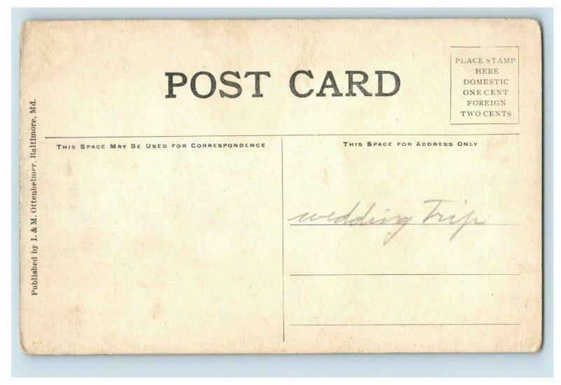 c. 1910 Harpers Ferry Bridge River W.VA Civil War Postcard P14
