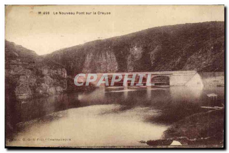 Postcard Old New Bridge over Creuse