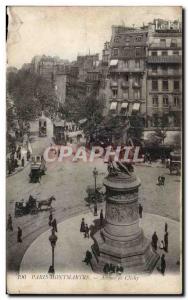 Old Postcard Paris Montmartre Avenue de Clichy