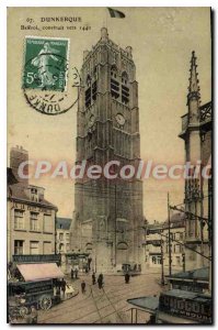 Old Postcard Dunkerque Belfry Built Around 1440
