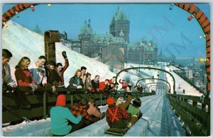 c1950s Quebec Canada Toboggan Slide Dufferin Terrace Canadian Pacific Couet A198