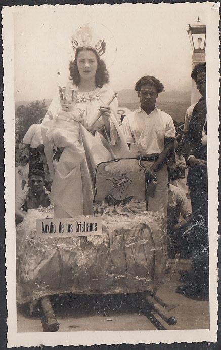 Costa Rica - Two B&W Photos of Religious Procession