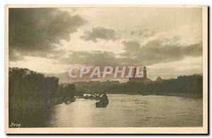 Old Postcard Artistic Paris the Seine and the Trocadeo view from the Pont de ...