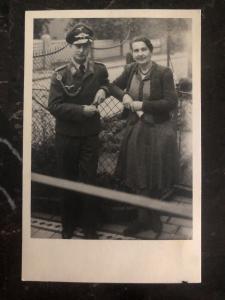 Mint WW2 RPPC Postcard Germany Army Wehrmacht Soldier Whit Mom