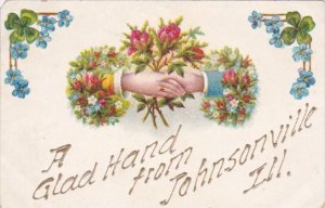 Holding Hands A Glad Hand From Johnsonville Illinois 1908