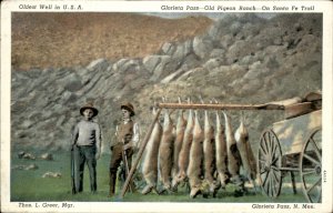Glorieta Pass New Mexico Old Pigeon Ranch Antelope Hunting Vintage Postcard
