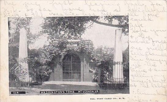 Virginia Mount Vernon Washington's Tomb 1905