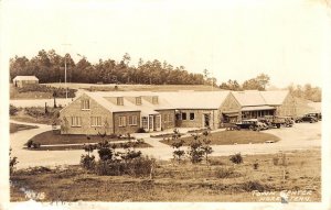 RPPC Town Center, Norris, Tennessee Old Cars ca 1940s Vintage Postcard