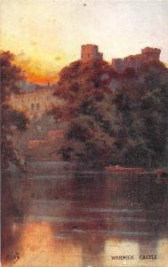 BR81104 warwick castle postcard painting    uk