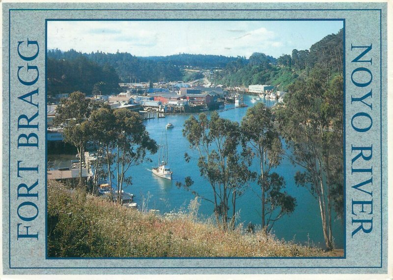 Postcard USA Fort Bragg Noyo river CA