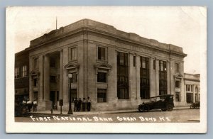 GREAT BEND KS FIRST NATIONAL BANK ANTIQUE REAL PHOTO POSTCARD RPPC