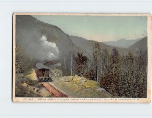 Postcard Mt. Washington And Mt. Adams From Frankenstein, White Mts., N. H.