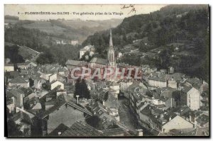 Old Postcard Plombieres les Bains Vue Generale taking the Virgin