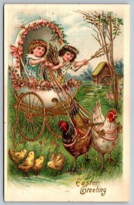 Happy Easter Greeting  Westerly  Rhode Island Cancel  Embossed   Postcard  1907