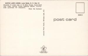 Watch Lake Lodge Lone Butte BC 70 Mile House Trail Rides Cabins Postcard D61