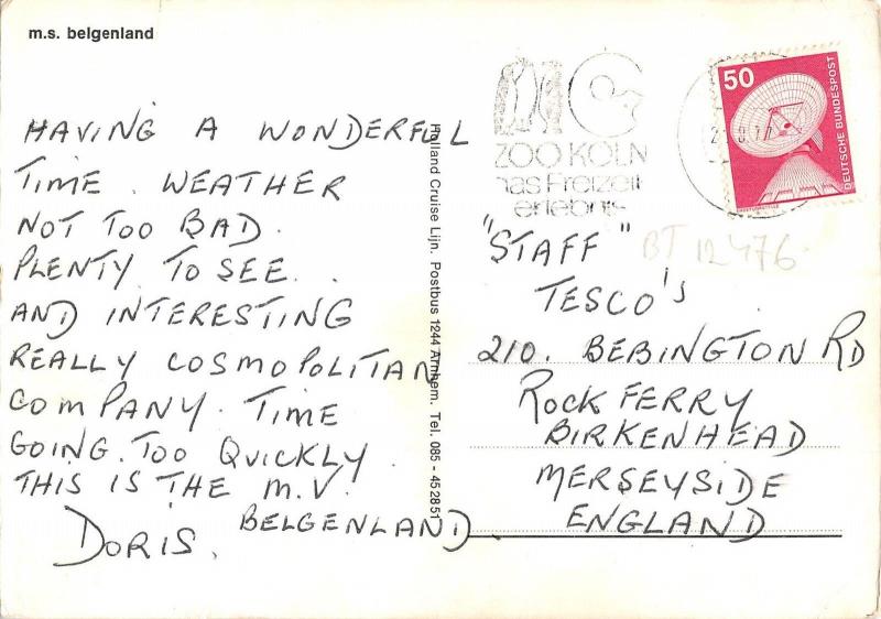 BT12476 M S Belgenland ship bateaux