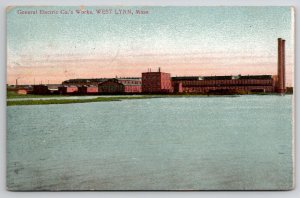 West Lynn Mass View Of General Electric Co Works Massachusetts Postcard L30