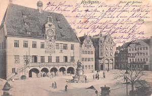 Markt mit Rathaus Heilbronn Germany 1905 