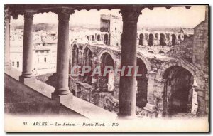 Old Postcard Arles Les Arenes Northern Part