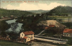 New Hartford CT Near Satan's Kingdom c1910 Postcard