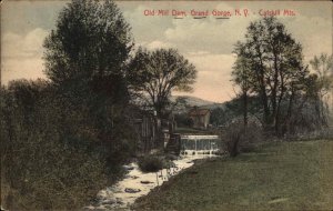 Grand Gorge New York NY Old Mll Dam Catskill Mts c1910 Vintage Postcard