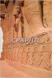 Postcard Modern Egypt Abu Simbel The Great Tempel