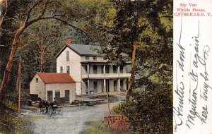 Rip Van Winkle House Catskill Mountains, New York, USA 1908 writing on front