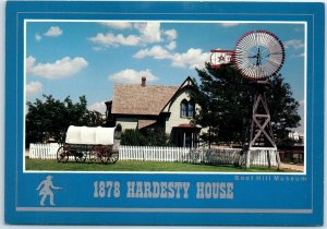 Postcard - 1878 Hardesty House, Boot Hill Museum - Dodge City, Kansas