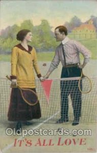 Tennis postal used unknown 