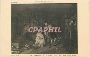 Postcard Old National Gallery Millbank Hogarth Marriage a la Mode (Dual and D...