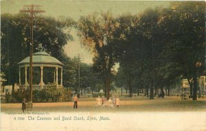 Massachusetts Lynn The Common Bandstand Rotograph undivided Postcard 22-818