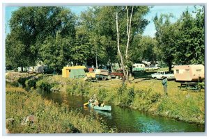 c1960's Municipal Trailer Park North Bay Ontario Canada Unposted Postcard