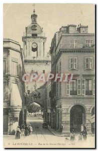 CARTE Post Old La Rochelle Street Grosse Horloge