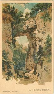 Art Natural Bridge Virginia Hearst 1903 Postcard undivided 277