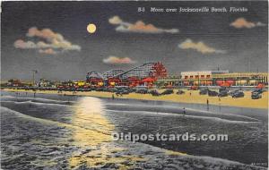 Moon over Jacksonville Beach Florida, FL, USA Postal Used Unknown 