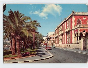 Postcard Vittorio Emanuele's Avenue, Reggio Calabria, Italy