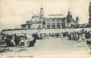 Lot 4 early postcards Oostende Belgium