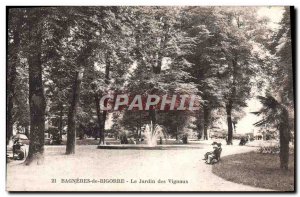 Old Postcard Bagneres de Bigorre The Garden of Vignaux