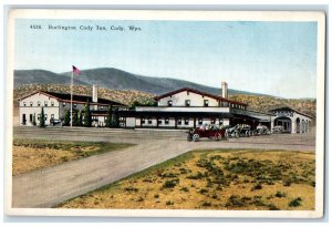 c1940's Burlington Cody Inn Exterior Roadside Cody Wyoming WY Unposted Postcard