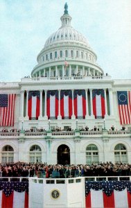 Washington D C United States Capitol 1981 Regan Taking Oath Of Office