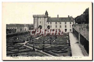 Old Postcard Villandry I and L Le Chateau