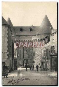 Old Postcard Hennebont Prison Prison