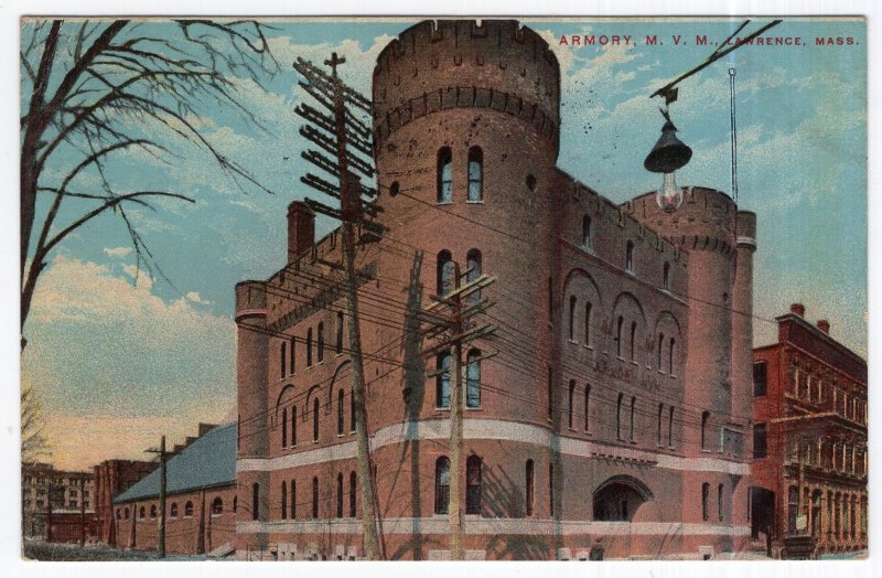 Lawrence, Mass, Armory, M. V. M.