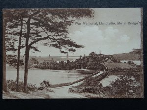 Wales Angelsey WAR MEMORIAL LLANDISIILIO Menai Bridge - Old Postcard