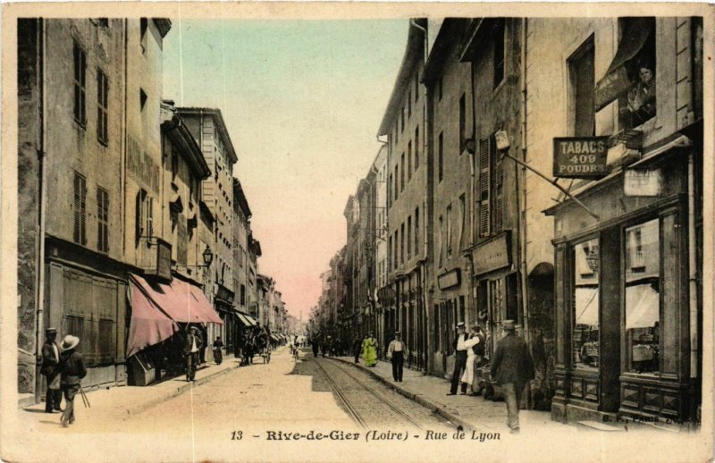 CPA Rive de Gier- Rue de Lyon FRANCE (907190)