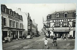 La Rue Carnot Wimereux Pas De Calais France Vintage RP Postcard 1955
