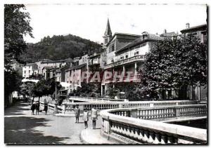 Old Postcard Amelie Les Bains Pearl of the Pyrenees Promenade and Bridge Mondoni