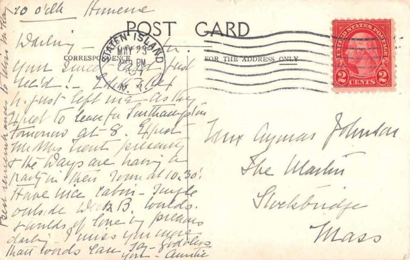 White Star Line RMS Homeric Steamer Vintage Postcard AA511